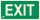 EXIT sign - Escape route, Illuminated plastic sign 32x16 cm, 0.7 mm thick - IMPLASER B150