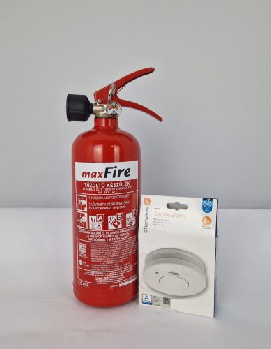 2 literes Maxfire konyhai habbal oltó + Smartwares FSM-11410 füstérzékelő (AKCIÓBAN)