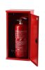 Fire extinguisher cabinet, metal, plastic lock, for 6 kg device 600x300x210